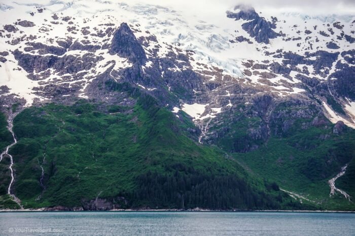 Kenai Fjords National Park, boat tour, scenic view, snow capped mountains